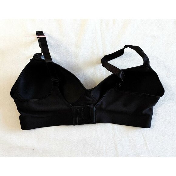 Hanes G199 Women's Smooth Comfort Foam Wireless Bra Size Large Black NEW - Picture 4 of 5